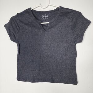 Dark Grey Crop Top Size L